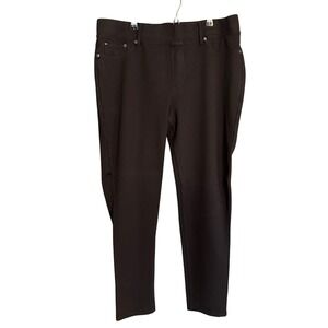 Seven7 Womens Black Casual Pants XL Pull On Work Career Business Staple Stretch